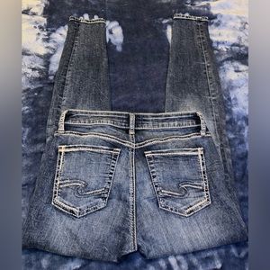 Silver Avery Skinny Jeans